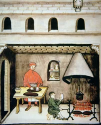 Preparazione della milza, dal Tacuinum Sanitatis